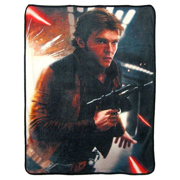 Star Wars Han Solo Dodge 46" x 60" Super Plush Throw Blanket - Picture 1 of 1